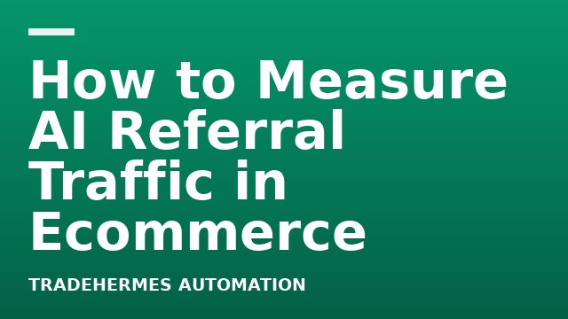 How to Measure AI Referral Traffic in Ecommerce